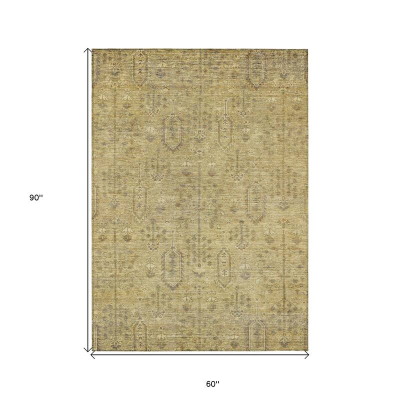 HomeRoots Southwestern Transitional Rectangle Outdoor Rug