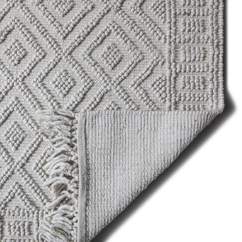 Wyndenhall Pickett 8 x 10 Area Rug Contemporary in Ivory - 8 ft x 10 ft 96"d x 120"w x 0.5" h