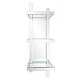 preview thumbnail 1 of 4, Allan Andrews Contemporary 3-Tier Mirrored Wall Shelf Display - 44"H x 12"W x 8.25"D