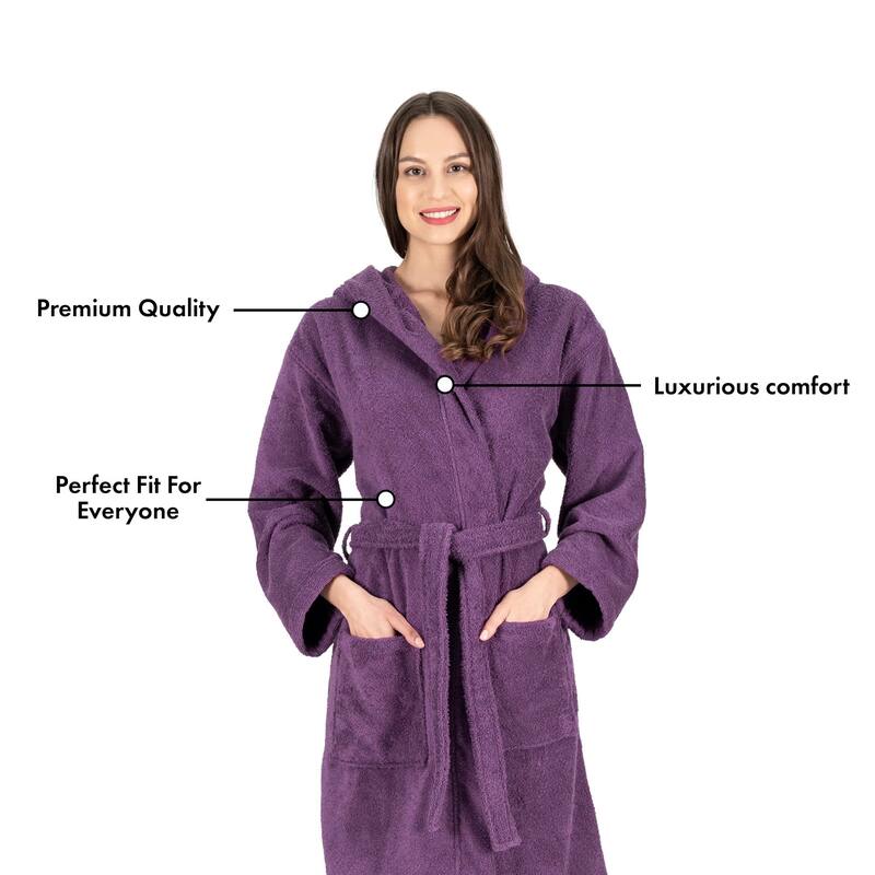 Luxury Hooded Terry Cotton Unisex Bathrobe Collection
