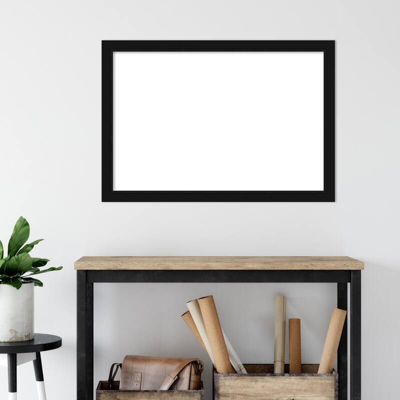 Amanti Art Avon Black Framed Dry Erase Magnetic Board