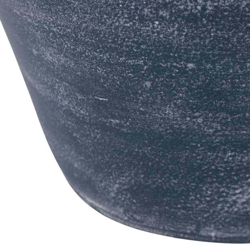 Textured Terracotta Vase with Distressed Finish - Tall Flower Vase