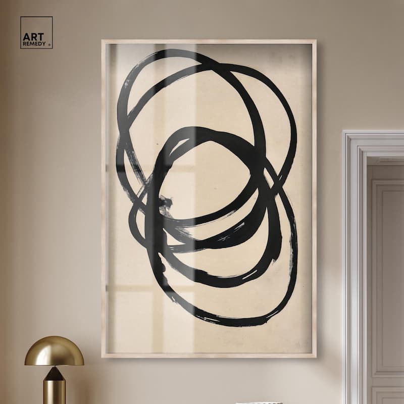 Beige Black II Shadowbox by Art Remedy