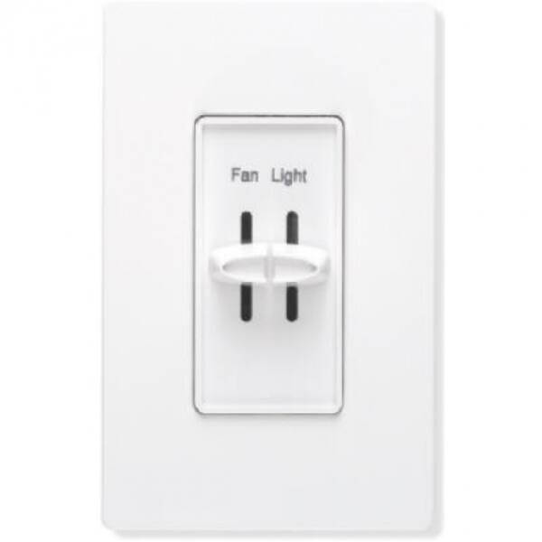 Lutron S2 Lfsqh Wh Skylark Single Pole Quiet Light Amp Fan Control 1 5a White
