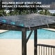 preview thumbnail 12 of 27, Domi 6.5 ft. x 12 ft. Hardtop Grill Gazebo with 2 Side Shelves and Ceiling Hooks, Outdoor BBQ Canopy