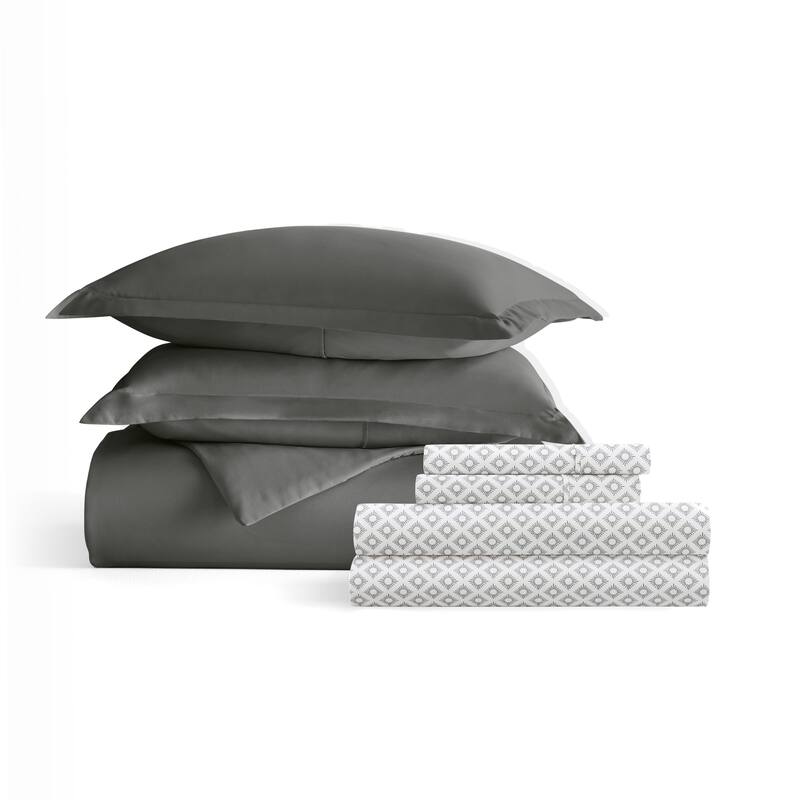 8pc Solid Duvet Bundle