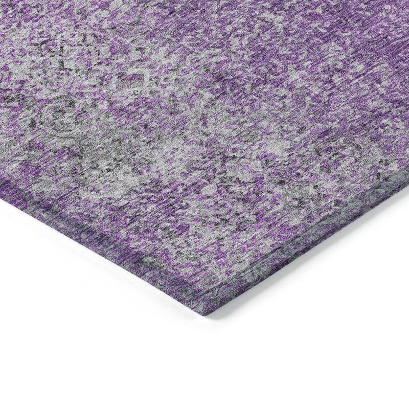 Machine Washable Indoor/ Outdoor Chantille Solid Contemporary Rug