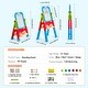 preview thumbnail 9 of 9, 2-in-1 Kids Art Easel Double-Sided Magnetic Whiteboard Chalkboard Rotating - Multi