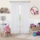 preview thumbnail 1 of 18, Elrene Greta Kid's Tab Top Sheer Window Curtain Panel