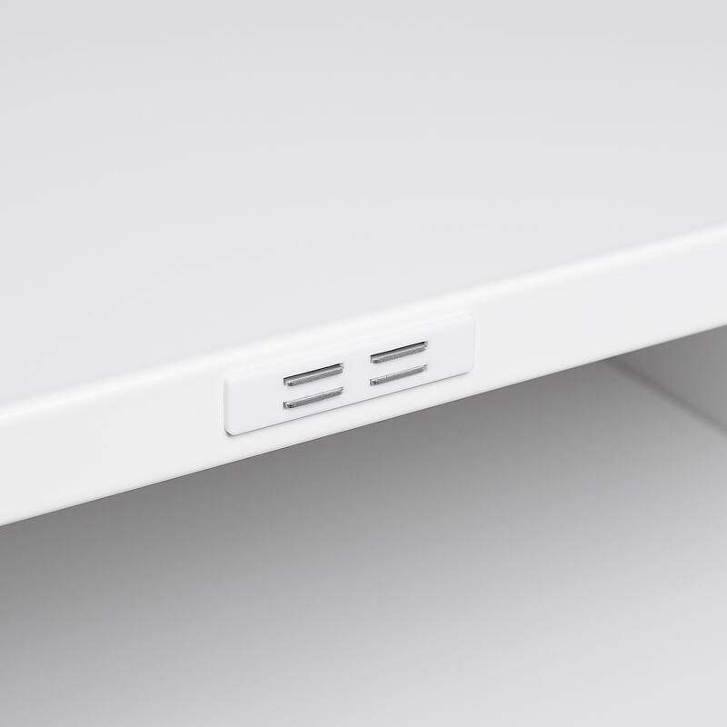 Anmytek White Rolling Storage Cabinet Mobile Organizer Office Bedroom Modern Home Decor