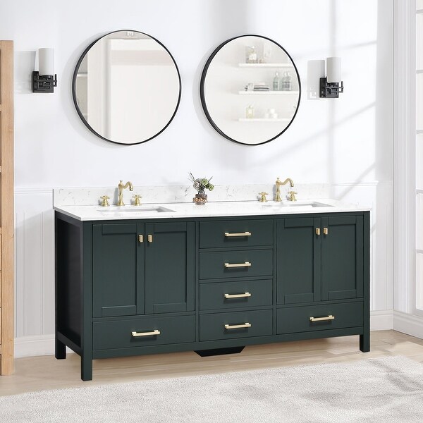 PROOX 72 inch Freestanding Bathroom Vanities with Double