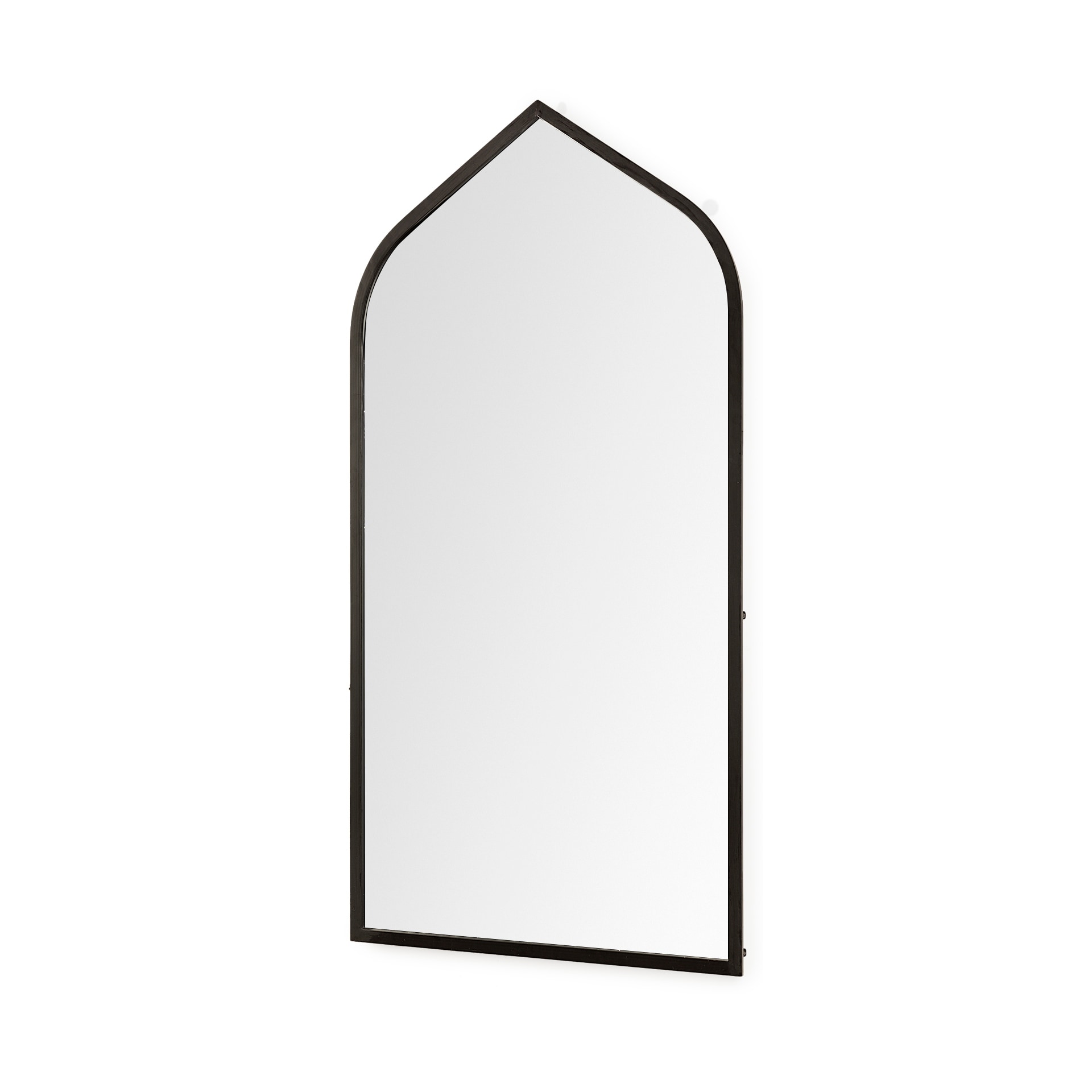 Mercana Giovanna Gold Metal Frame Ogee Arch Rectangular Wall Mirror (49" x 24")