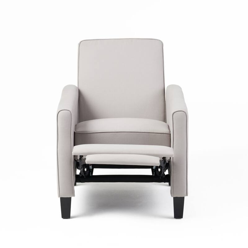 Push Back Recliner Chair for Living Room, Mid Century Modern Lazy Sofa Chair, Fabric Upholstered Arm Chair for Office, Bedroom
