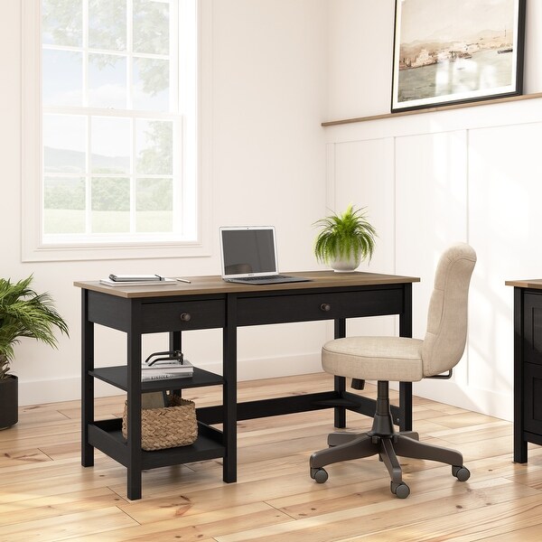 Mayfield 54W Computer Desk with Shelves by Bush Furniture - On