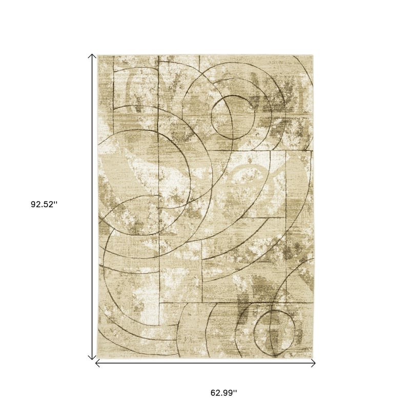 HomeRootsGeometric Modern Rectangle Area Rug