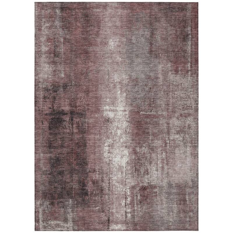 HomeRoots Abstract Transitional Rectangle Outdoor Rug