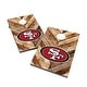 preview thumbnail 1 of 4, San Francisco 49ers 2x4 Cornhole Boards Include Carrying Case