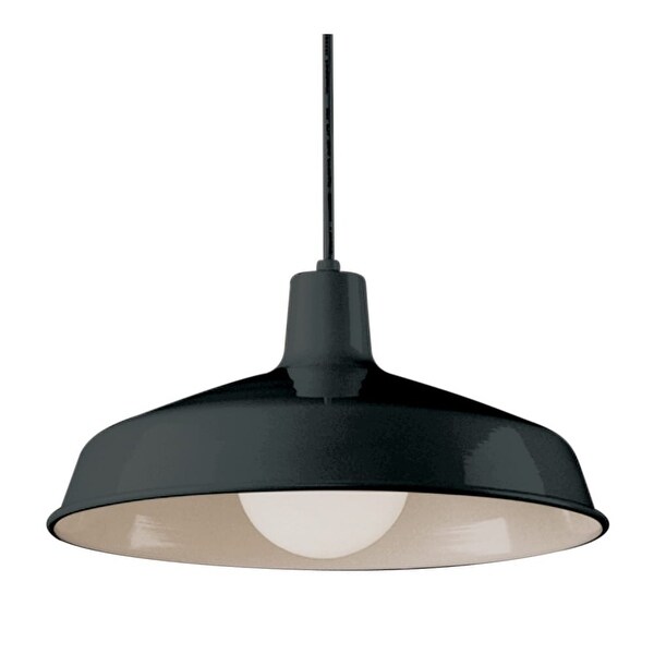 Trans Globe Lighting 1100 Sherman 1-Light 7" Tall Industrial Dome Shaped Indoor Pendant
