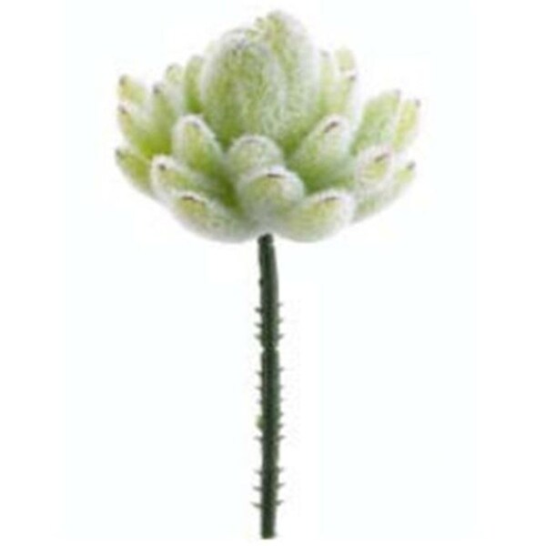 CA9360-GR-FK 7.5 in. Mini Agave Catus Green Flocked- Case of 48