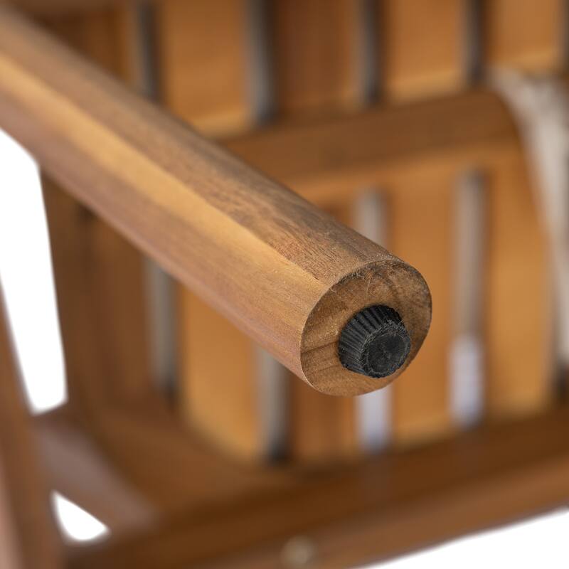 Christopher Knight Home - Evergrove Outdoor Acacia Wood 5-Piece Dining Set with Cushioned Chairs