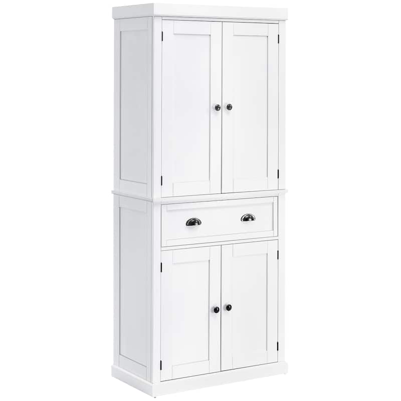 Freestanding Kitchen Pantry Cabinet with Adjustable Shelves