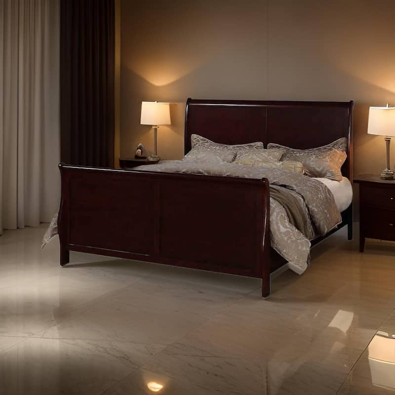 Astonishing Queen Louis Phillippe Bed , Cherry