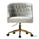 preview thumbnail 32 of 57, ET Tufted Task Chair With Golden Base by HULALA HOME