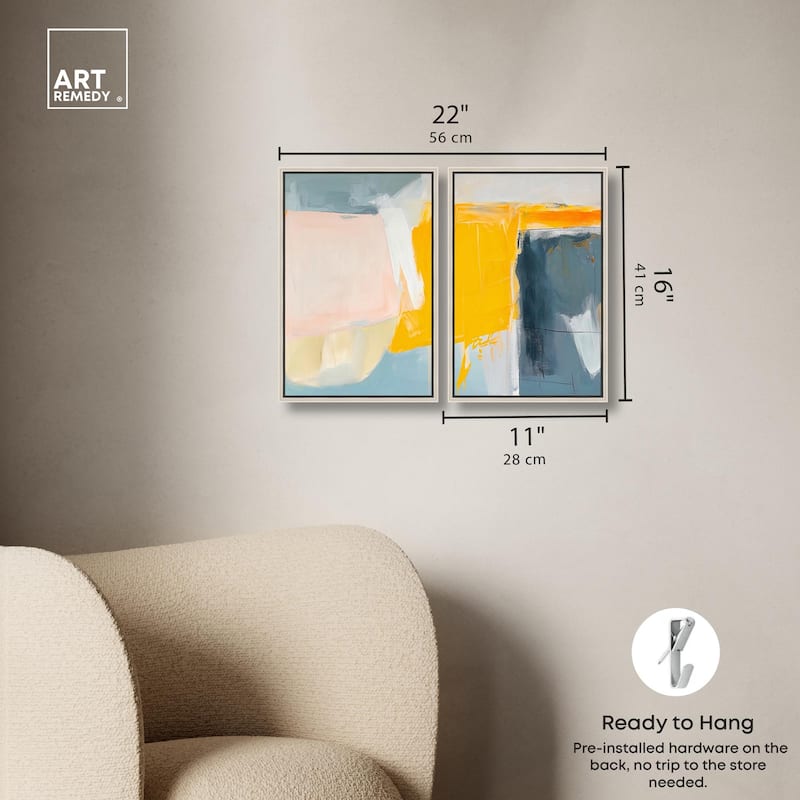 Skyward Radiance II Canvas Set of 2 by Art Remedy