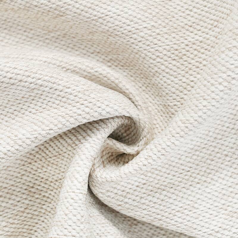 Modern Sectional Sofa with Piping Stitch Detail and Removable Ottoman and 5 pillows for Living Room or Guest Room