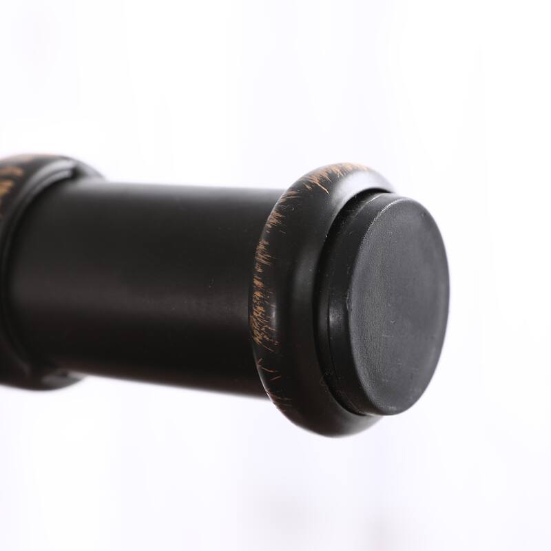 Single-layer Water Pipe Bed with Cross Design and Foot End Black Iron Bed