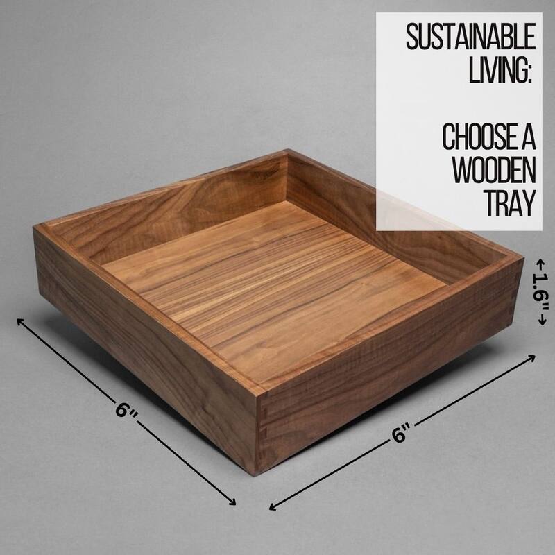 Acacia Wood Bathroom Accessory Set Collection