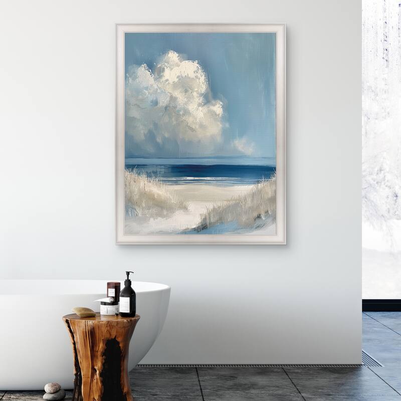 Masterpiece Art Gallery| Dark Waters Ahead by Petals Prints Design - Framed Canvas Art Print