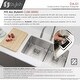preview thumbnail 5 of 5, STYLISH Square Garbage Disposal Adapter - Stainless Steel - N/A