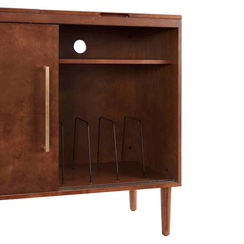 Crosley Everett Mahogany Finish Media Console - 44"W x 18"D x 34.25"H