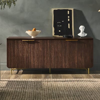 Middlebrook Minimal Fluted Four-Door Buffet Sideboard