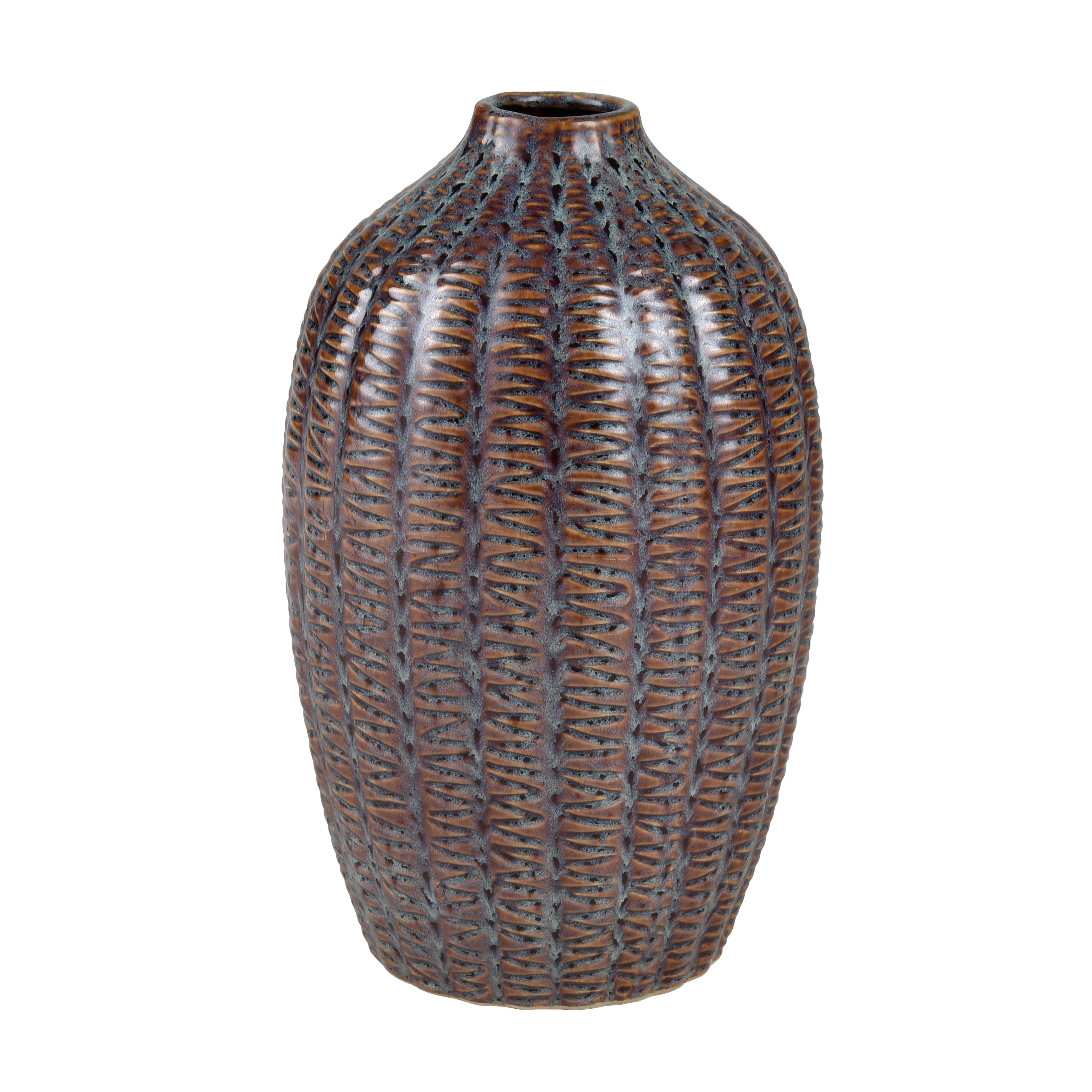 Atlas Hawley Glazed Round Earthenware Vase
