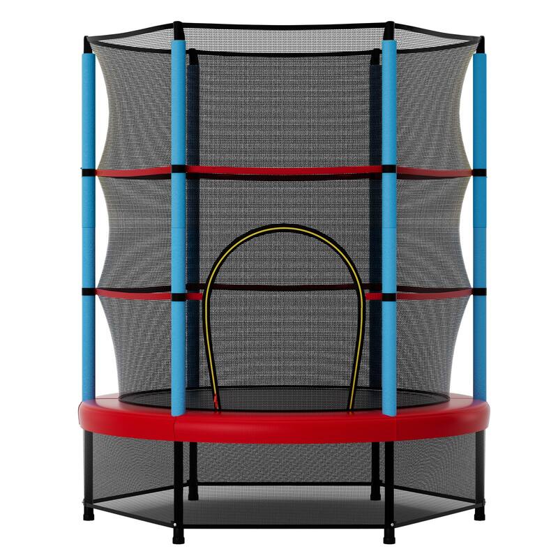 Kids Trampoline with Safety Net Indoor Outdoor Use Bounce Jumper