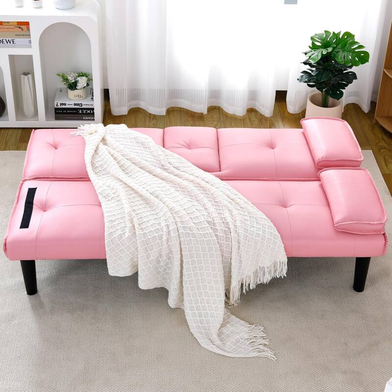 PVC multi-functional sofa bed, with a foldable and cup holder design