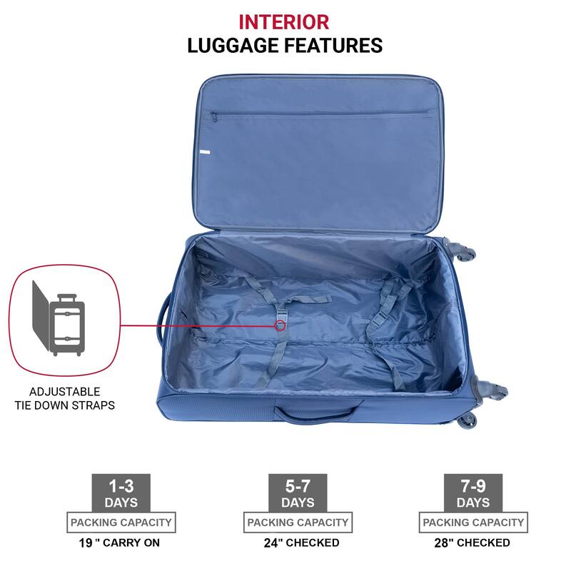 Oxford cloth suitcase Dark blue(No password lock)