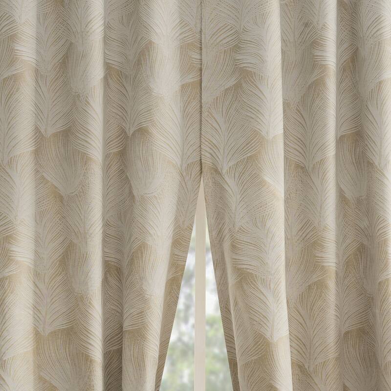 Indigo Road by Egypt Sherrod Coppa Magnetic Closure Total Blackout Back Tab 1-Piece Curtain Panel, Single Panel