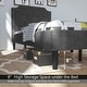 preview thumbnail 12 of 14, Linen Twin Upholstered Platform Bed with Frame Headboard Mattress Foundation