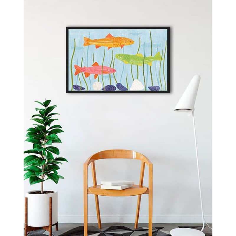 Coastal VIbes I Framed Poster - 24 x 36 Inch - Black
