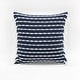 preview thumbnail 11 of 25, Lush Decor Linear Cotton Tassel Decorative Pillow Cover Navy
