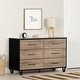 preview thumbnail 14 of 16, South Shore Arlen Dresser Weathered Oak and Matte Black