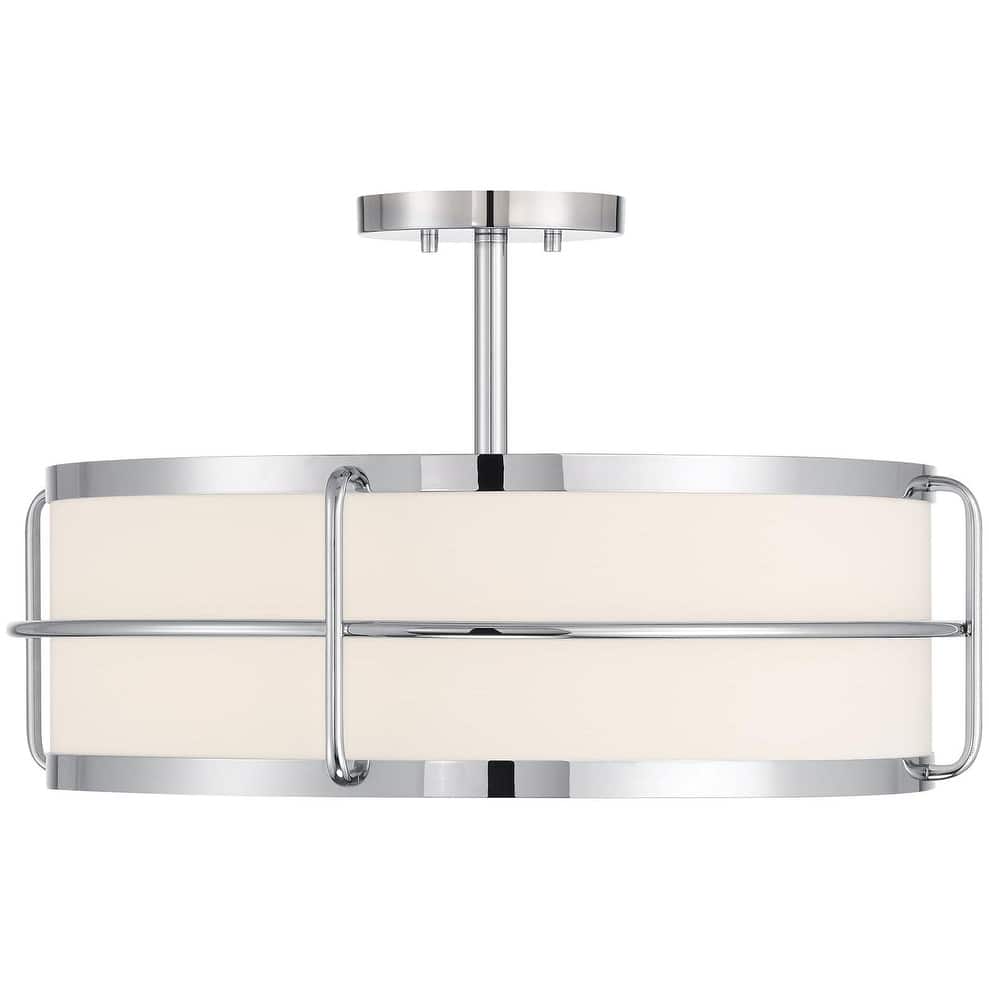 Savoy House 6-4193-4 Chauncey 4 Light 22" Wide LED Semi-Flush Drum