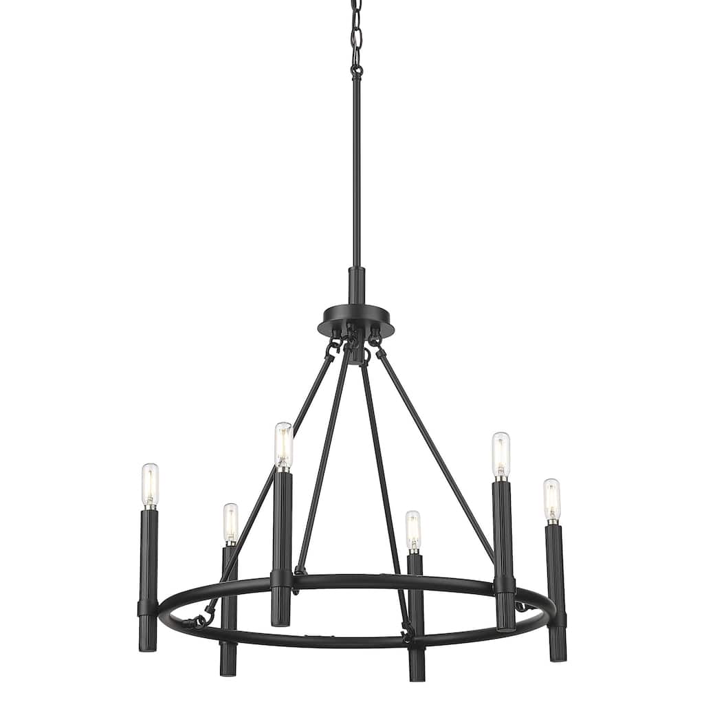 Millennium Lighting 25656 Skyva 6 Light 25" Wide Pillar Candle Style