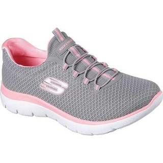 Summits Sneaker Gray/Pink - Overstock 