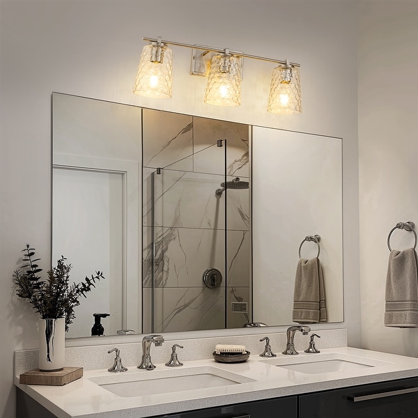 Brushed nickel vanity light fixtures discount
