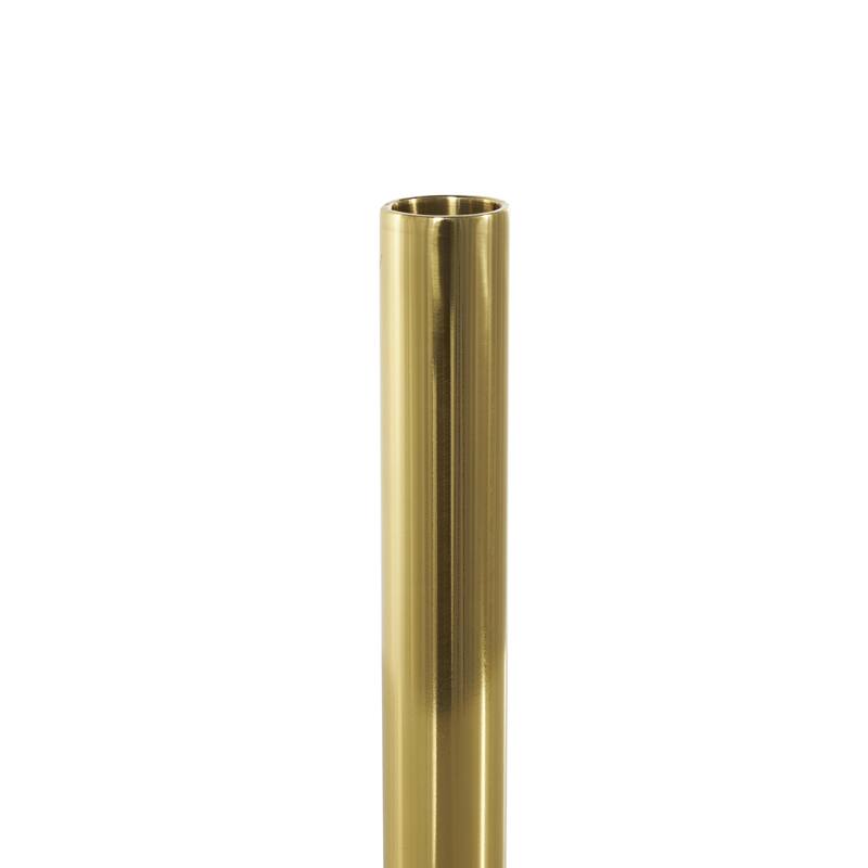 Stainless Steel Metal Slim Candle Holder with Round Base - Set of 3 Gold - Roche River Decor