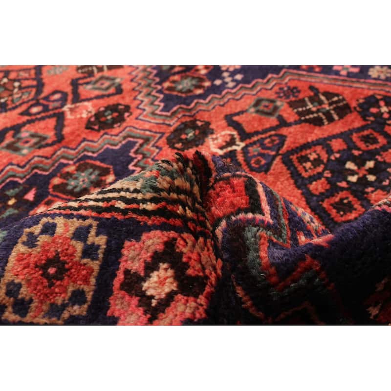 ECARPETGALLERY Hand-knotted Andelz Red Wool Rug - 3'6 x 10'1
